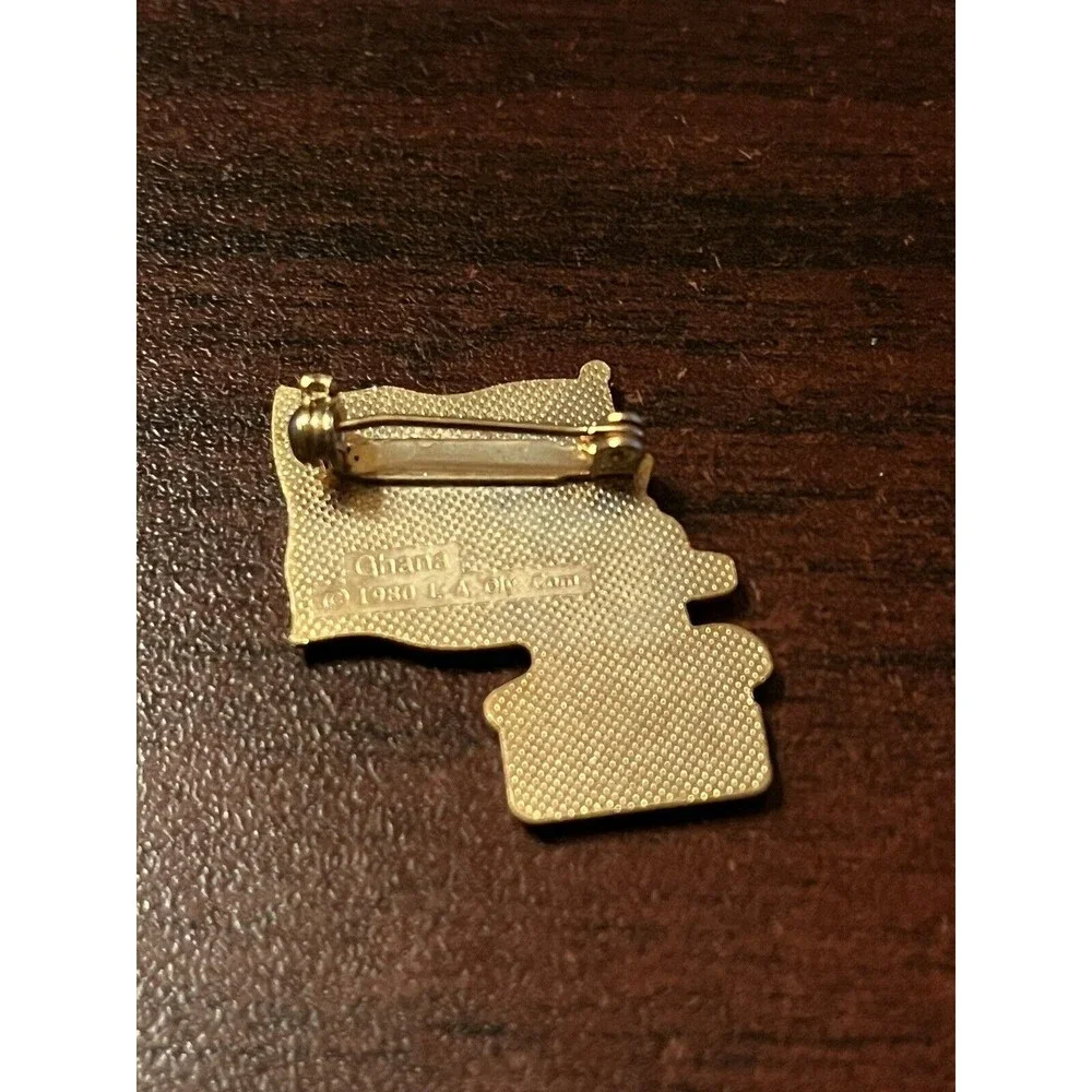 Vintage 1984 Los Angeles Olympics Coca Cola Sam Eagle Ghana Flag‎ Lapel Pin